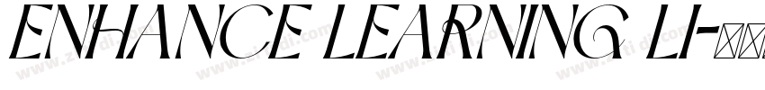 ENHANCE LEARNING LI字体转换